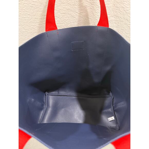 NWT BRIGHTON Limited Edition Velveteen Love Tote Bag Navy Blue - Picture 5 of 5